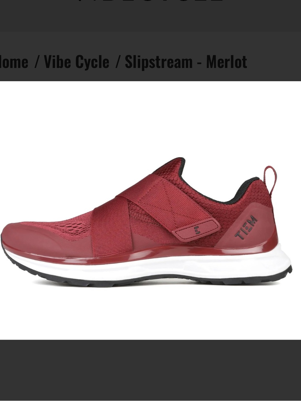 Womens Tiem’s Slipstream - Merlot spin cycling shoes